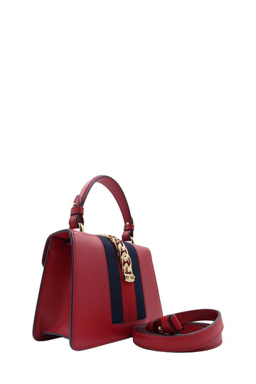 Mini Sylvie Top Handle Bag Red