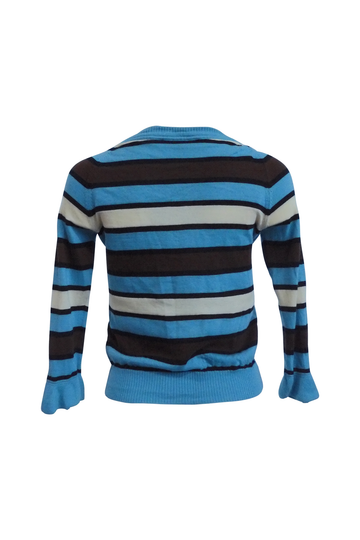 Striped Cashmere Wool Cardigan