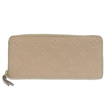 LOUIS VUITTON Long Wallet Purse M60173 Monogram Ann Platt beige Portefeuille Clemence Women Used