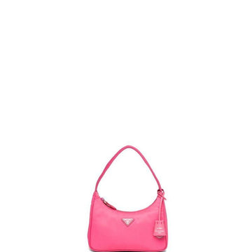 Makersluxe - Vintage Nylon Hobo Bag Bright Pink