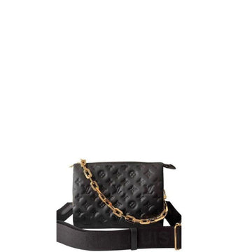 Makersluxe - Coussin MM Black Leather Handbags