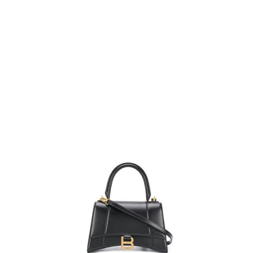 Makersluxe - Hourglass Small Top-handle Bag Black
