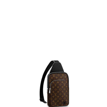 Makersluxe - Canvas Leather Sling Bag Brown