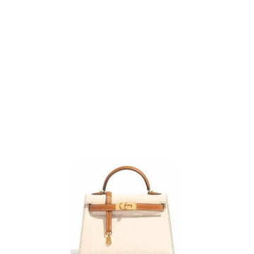Makersluxe - Kelly Mini Handbag Milk/Brown
