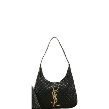 Makersluxe - Gaby Quilted Pattern Shopping Bag Black