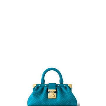 Makersluxe - Monogram Clutch Blue