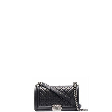 Makersluxe - Boy Shoulder Bag Silver-Color Hardware