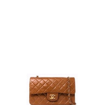 Makersluxe - Lambskin Jumbo Shoulder Bag Caramel