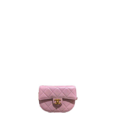 Makersluxe - Round Messanger Chain Bag Pink