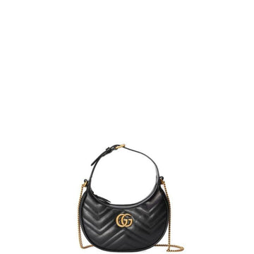 Makersluxe - Marmont Half-Moon Shaped Mini Bag Black