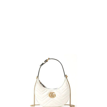 Makersluxe - Marmont Half-Moon Shaped Mini Bag White
