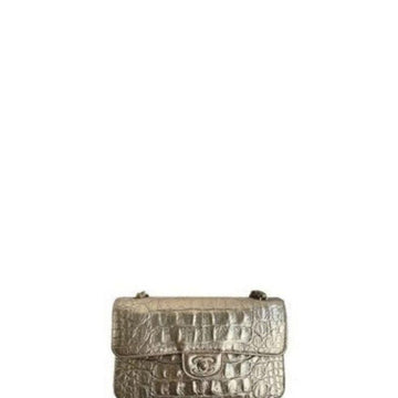 Makersluxe - Classic Double Flap Bag Silver