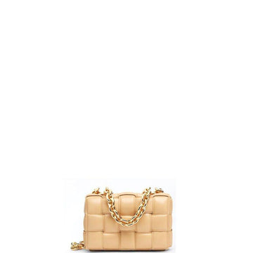 Makersluxe - Cassette Shoulder Chain Bag Beige