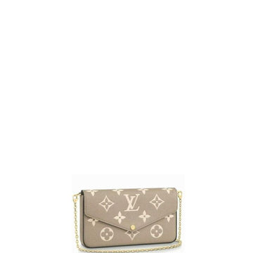 Makersluxe - Pochette Felicie Monogram Empreinte Beige Cream