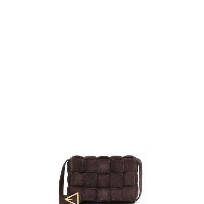 Makersluxe - Suede Shoulder Bag Dark Brown