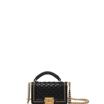Makersluxe - Top Handle Boy Bag Black