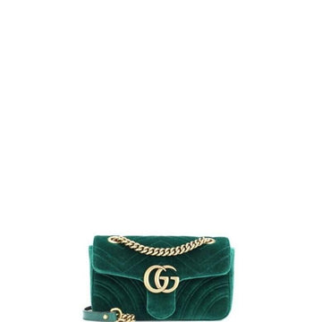 Makersluxe - Marmont Shoulder Bag Green Velvet