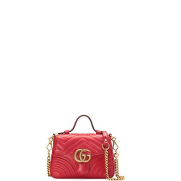 Makersluxe - Marmont Handle Bag Red