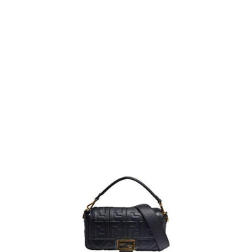 Makersluxe - Baguette Nappa Shoulder Bag Black