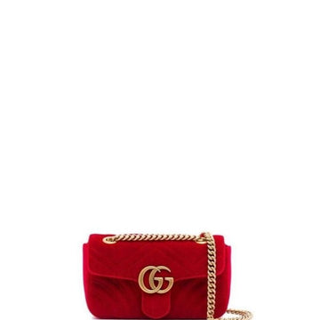 Makersluxe - Marmont Shoulder Bag Red Velvet