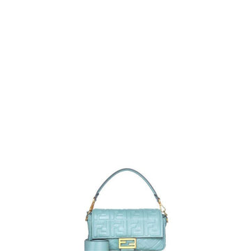 Makersluxe - Baguette Nappa Shoulder Bag Sky Blue