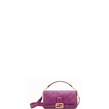 Makersluxe - Baguette Nappa Shoulder Bag Lilac