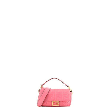 Makersluxe - Baguette Nappa Shoulder Bag Pink
