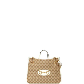 Makersluxe - Horsebit Canvas Tote Bag White