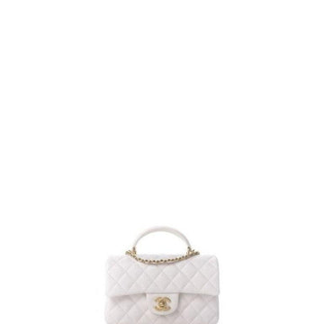Makersluxe - Flap Bag With Top Handle Milk