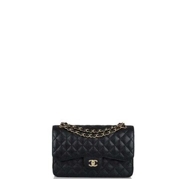 Makersluxe - Caviar Jumbo Shoulder Bag Black