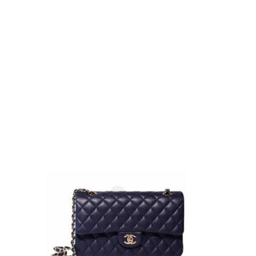 Makersluxe - Lambskin Jumbo Shoulder Bag Blue
