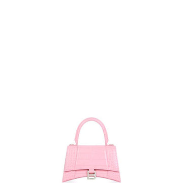 Makersluxe - Crocodile Embossed Handbag Light Pink