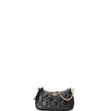 Makersluxe - GG Matelassé Shoulder Bag Black