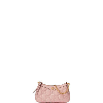 Makersluxe - GG Matelassé Shoulder Bag Pink