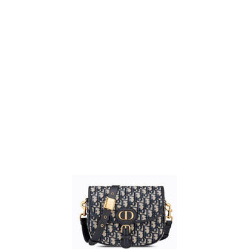 Makersluxe - Bobby Medium Handbag in Blue Oblique Jacquard