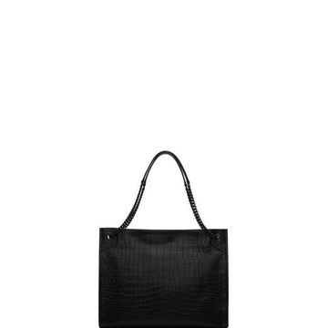 Makersluxe - Niki Shopping Bag Black Croc