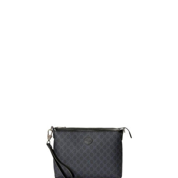 Makersluxe - GG Rétro Leather Messenger Bag Black