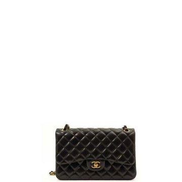 Makersluxe - Lambskin Jumbo Shoulder Bag Black