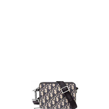 Makersluxe - Pouch Oblique Jacquard Bag Blue/Black