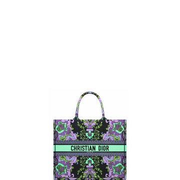 Makersluxe - Book Tote Purple Multicolor Indian Embroidery