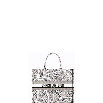 Makersluxe - Book Tote Canvas Plan De Paris White/Black