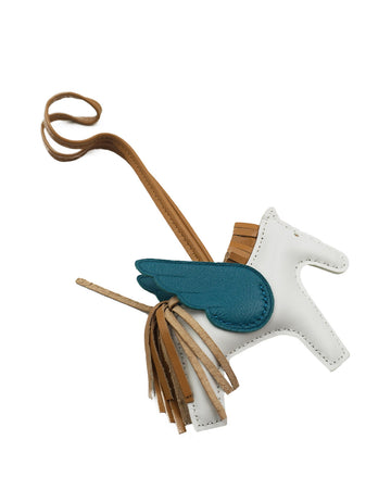 GriGri Rodeo Milo Pegase Bag Charm Leather PM White