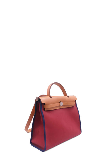 Toile Herbag Zip 31 with Pouch Maroon  Blue