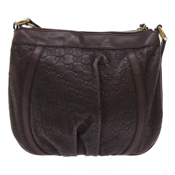 GUCCI GG Canvas Guccissima Shoulder Bag Brown 203257 hk853