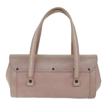 GUCCI Bamboo Hand Bag Leather Pink 111713 hk989
