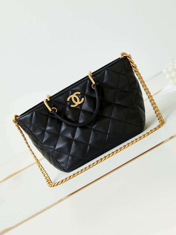Makersluxe - Small Hobo Bag Shiny lambskin Black