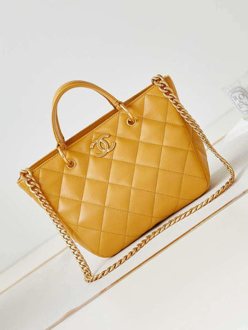 Makersluxe - Small Hobo Bag Shiny lambskin Yellow