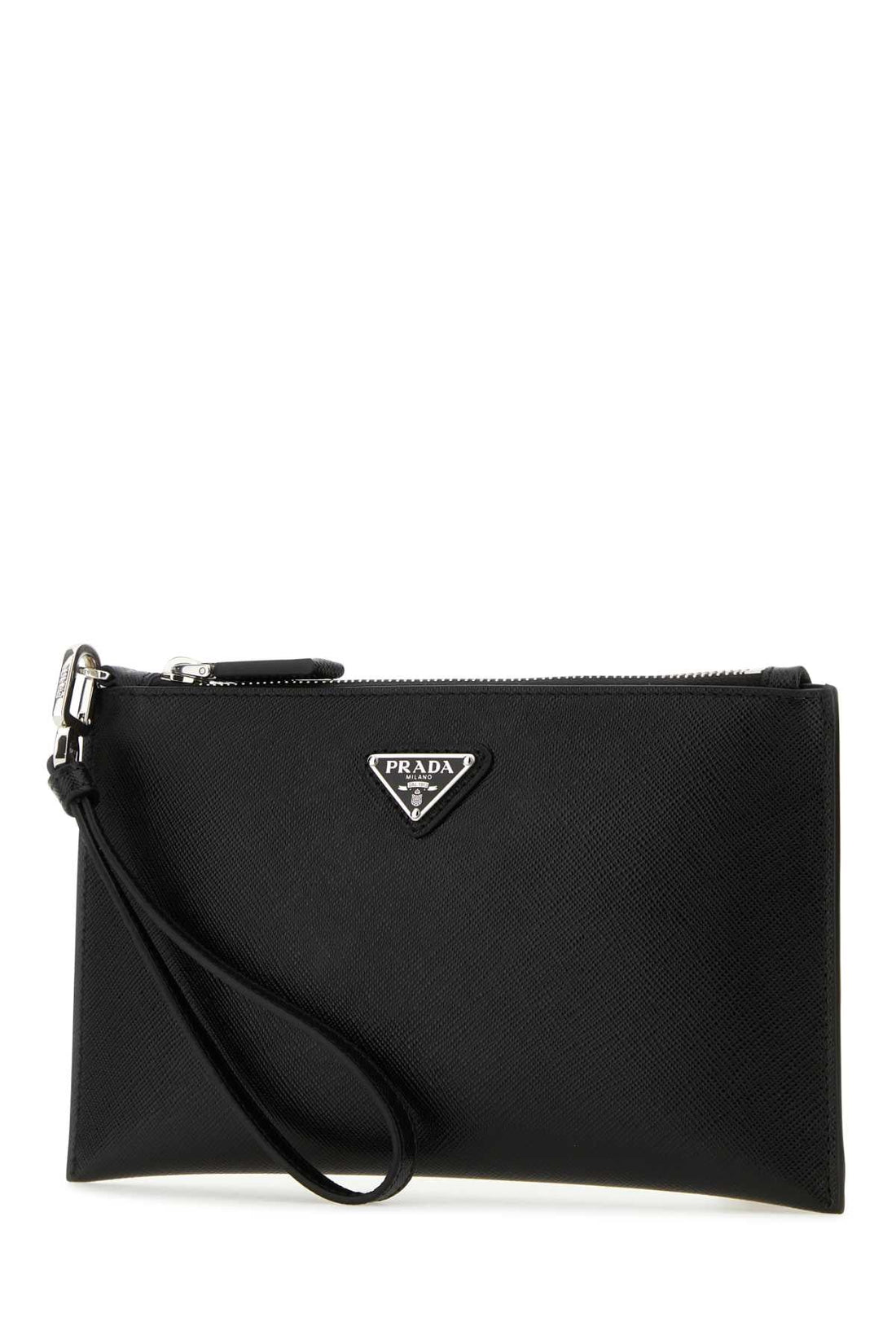 PRADA Stylish Leather Clutch - 22 cm x 14 cm