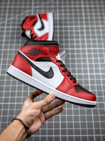 Custom Air Jordan 1 Mid “Gym Red” 554724-069