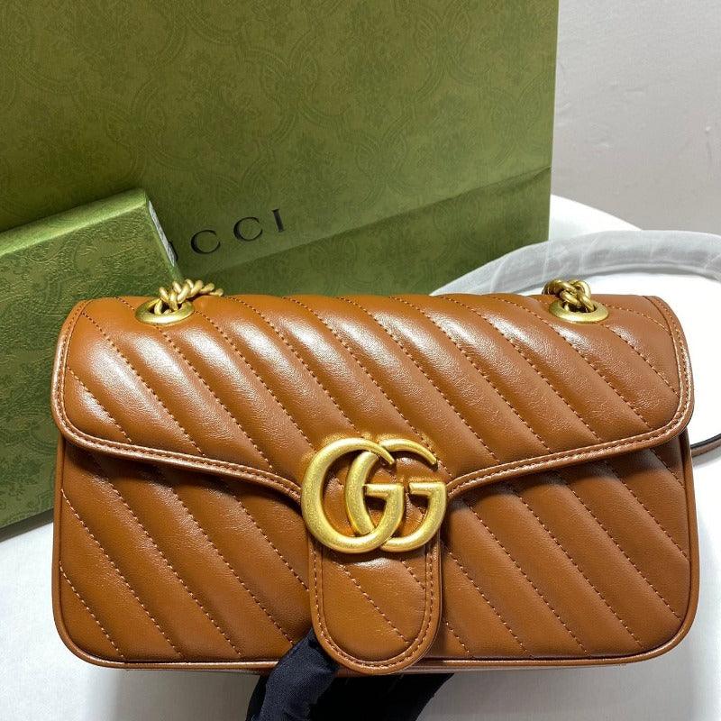 Makersluxe - Marmont Shoulder Bag Brown